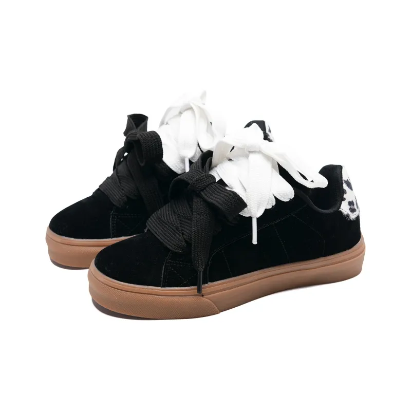 KAAVER OTTO Anti Slip And Wear Resistant Lightweight Balance Low Top Skateboard Shoes Unisex Black-2