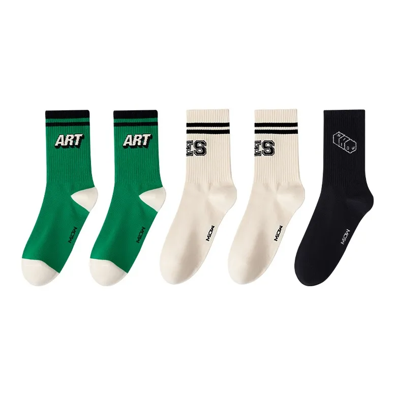 MIIOW Mid Calf Socks Unisex 5 Pack-16