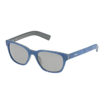 Sting Acetate Square Sunglasses Men's Blue