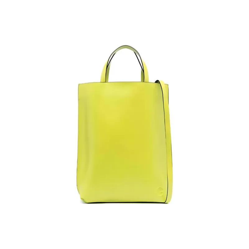 GANNI Leather Tote Bag, Shopping Bag, Shoulder Bag, Crossbody Bag, Handbag Medium Size Women's Light Green-0