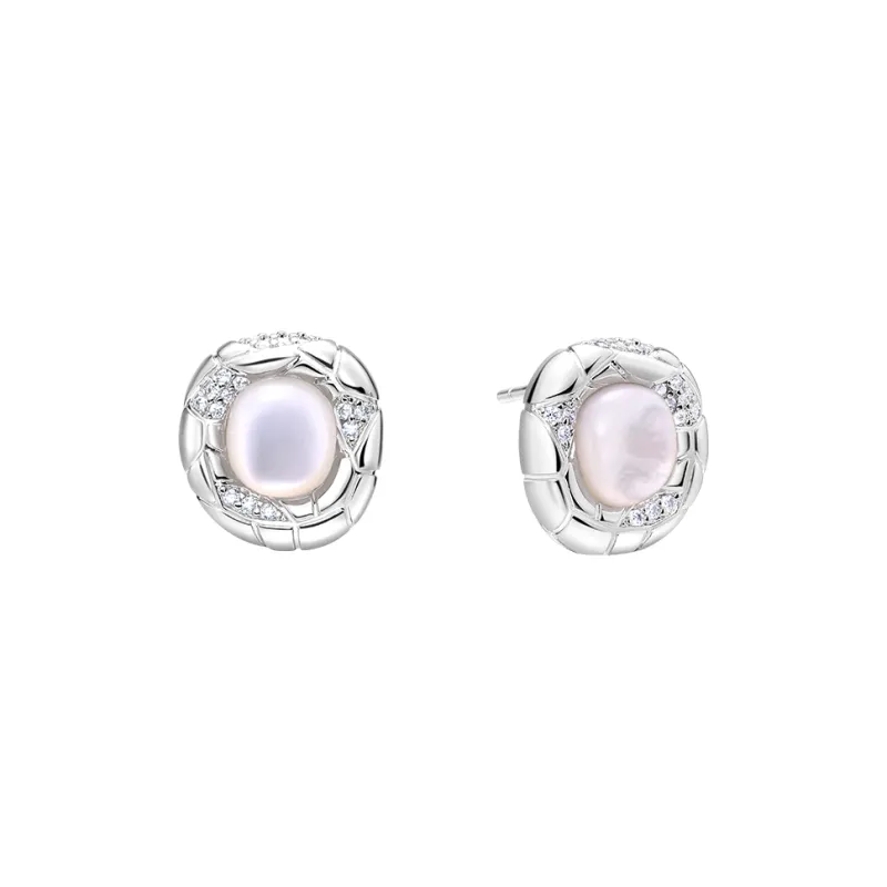 Arsis 925 Sterling Silver Stud Earrings Unisex Gold Silver Two Tone-0
