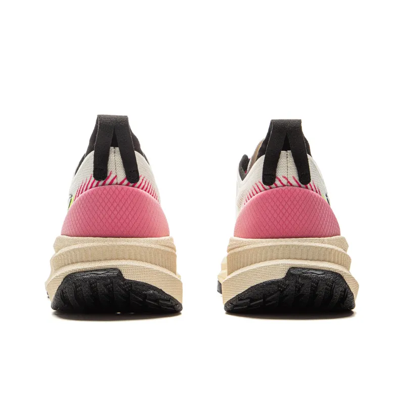 LiNing Comfortable Cushioning Anti Slip Wear Resistant Breathability Low Top Casual Running Shoes Men's White Pink-5