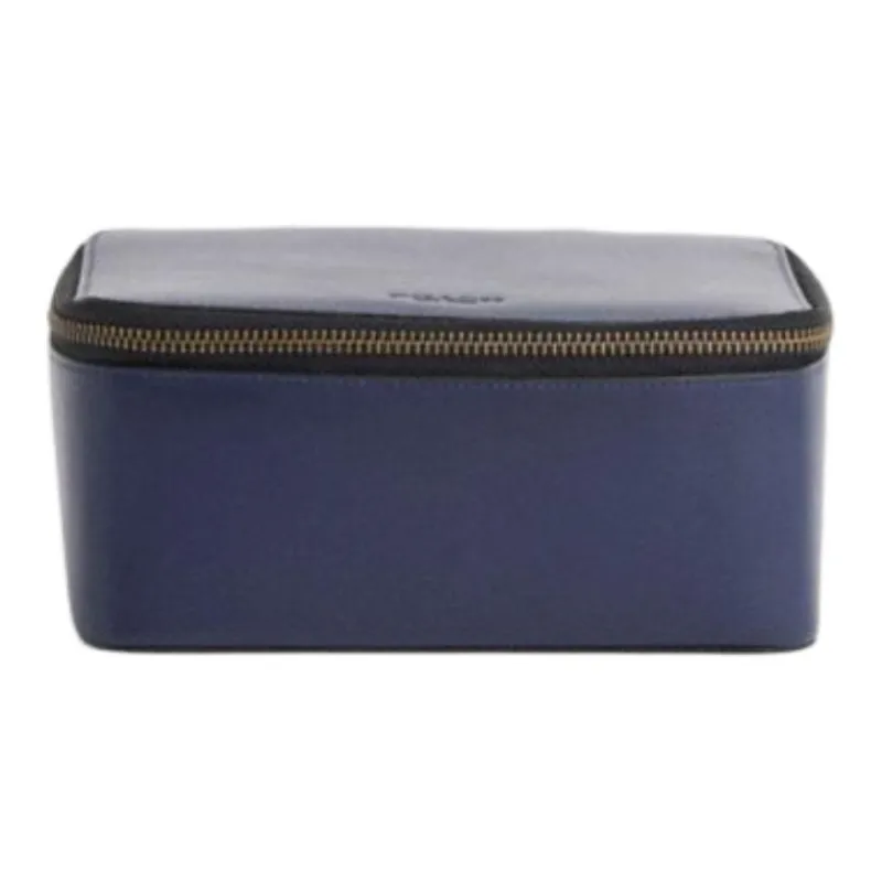 COACH Organizer Calfskin Storage Bag Small Size Women's Blue-0