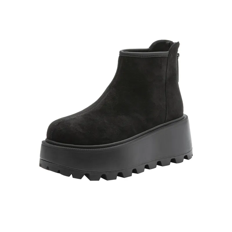 DUSTO Ankle Boots Women's Black/Brown/Coffee-1