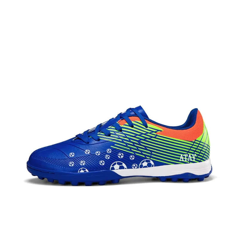 ATAY Soccer Shoes Men Low Top Green/Black/Orange/Blue Green-25