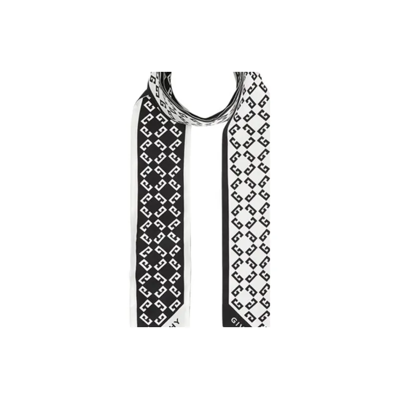 Givenchy Silk Scarves Women's Black-2