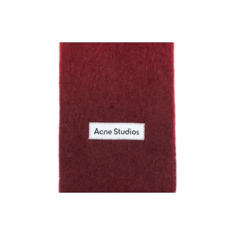 Acne Studios Alpaca Knit Scarves Unisex Red-1