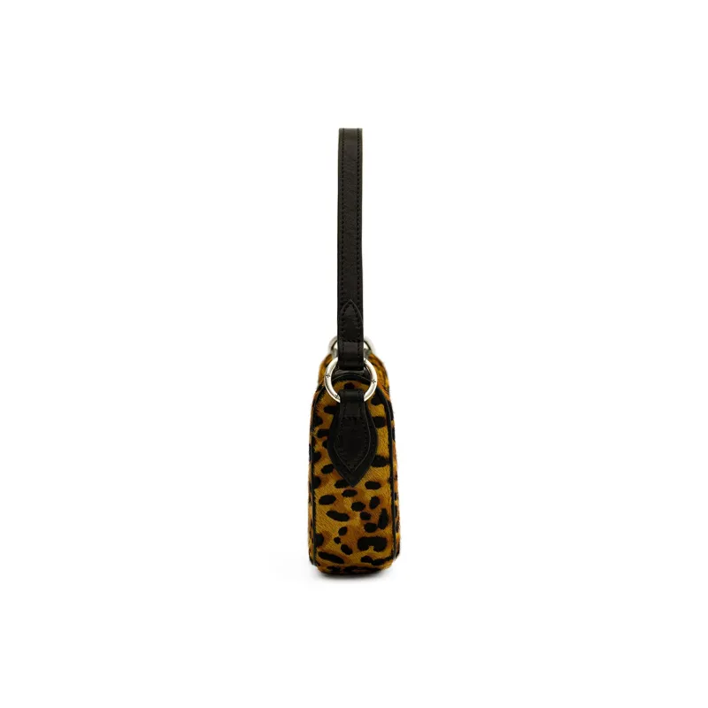 SMFK Cowhide Handbag Regular Women's Original Leopard Print-1