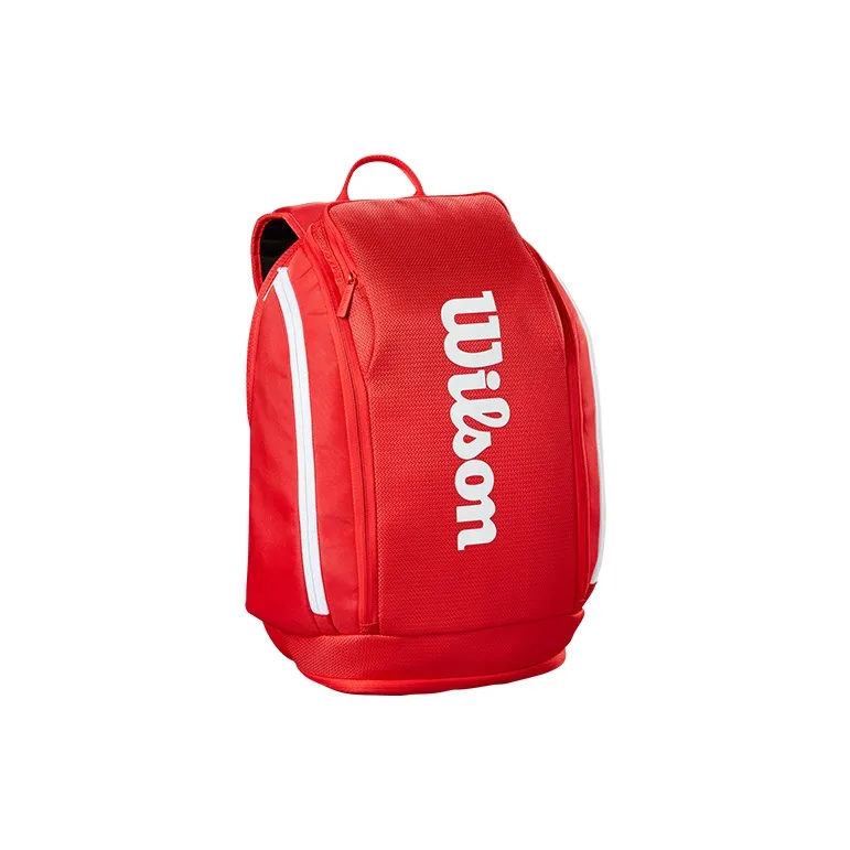 Wilson Tennis Racket Bags Unisex Large Capacity, Can Hold Two Red-1