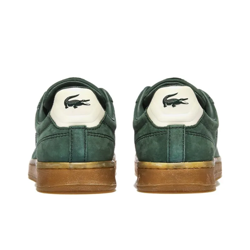 LACOSTE Abrasion Resistant Low Top Skateboard Shoes Women's Green-4
