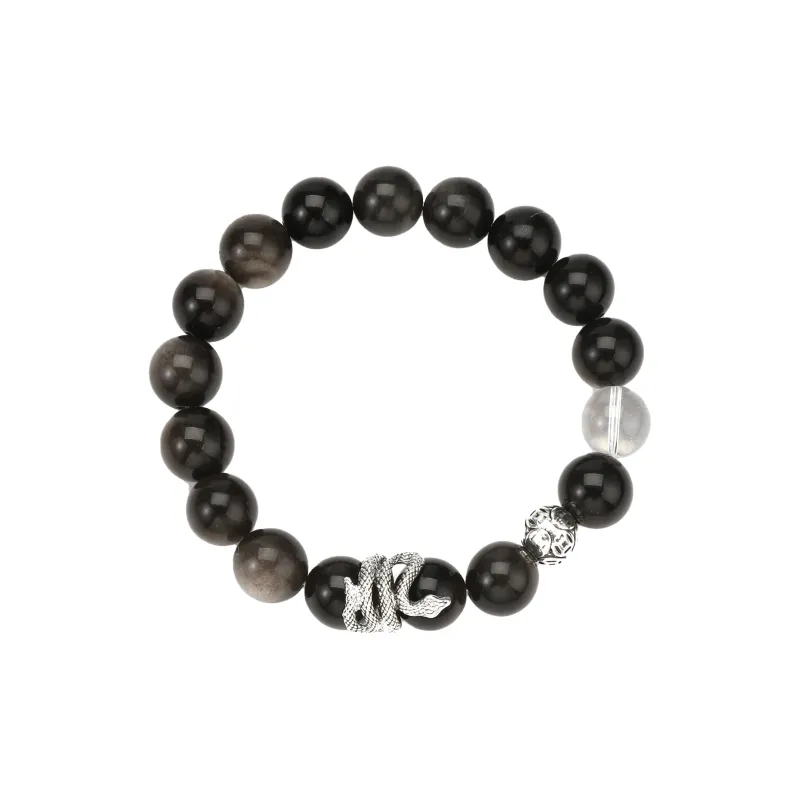Tanner Obsidian Bracelets Unisex-1