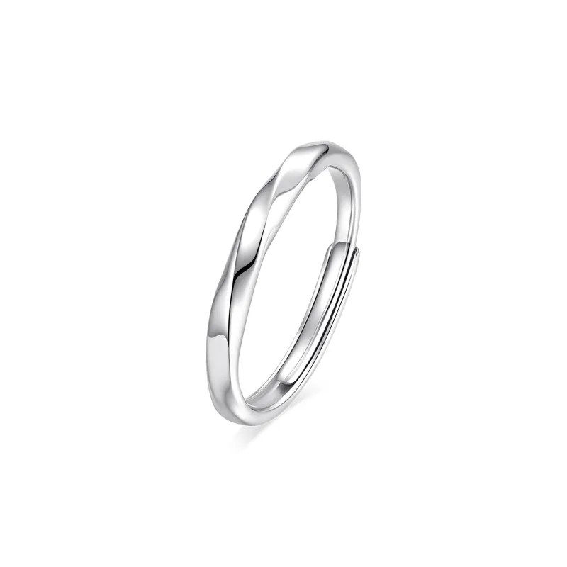 KADER 925 Sterling Silver Rings Unisex Silver, Anniversary Box-2