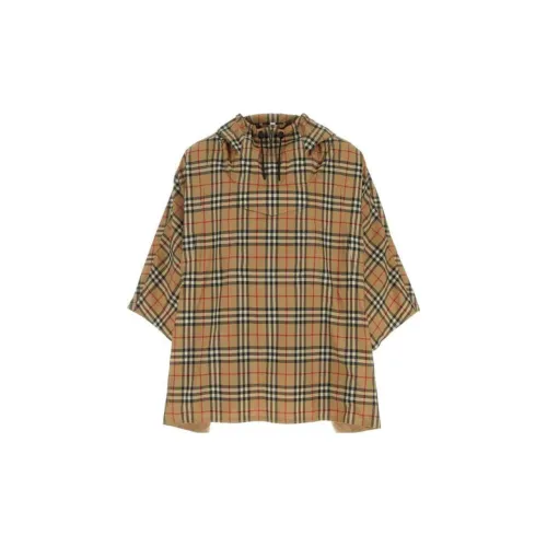 Burberry Check Hooded Poncho