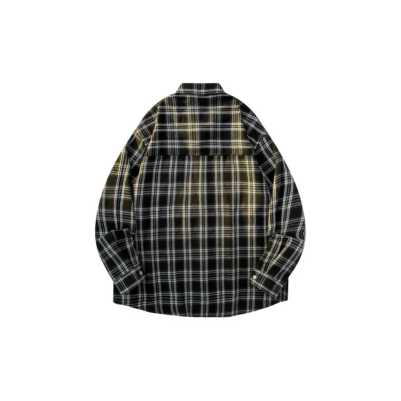 JEANSWEST Shirt Unisex Yellow Plaid-1