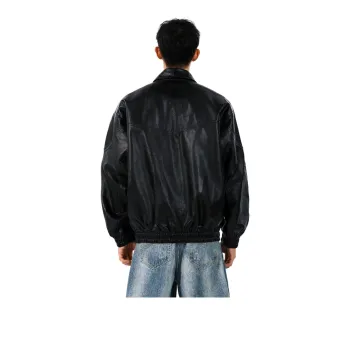 H.V.G.A Leather Jacket Unisex Black