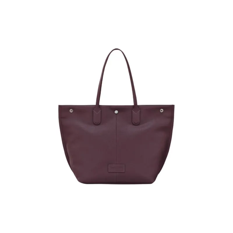 LONGCHAMP Grained Calfskin Shoulder Bag Crossbody Bag Handbag Extra Small Women's Dark Purple-1
