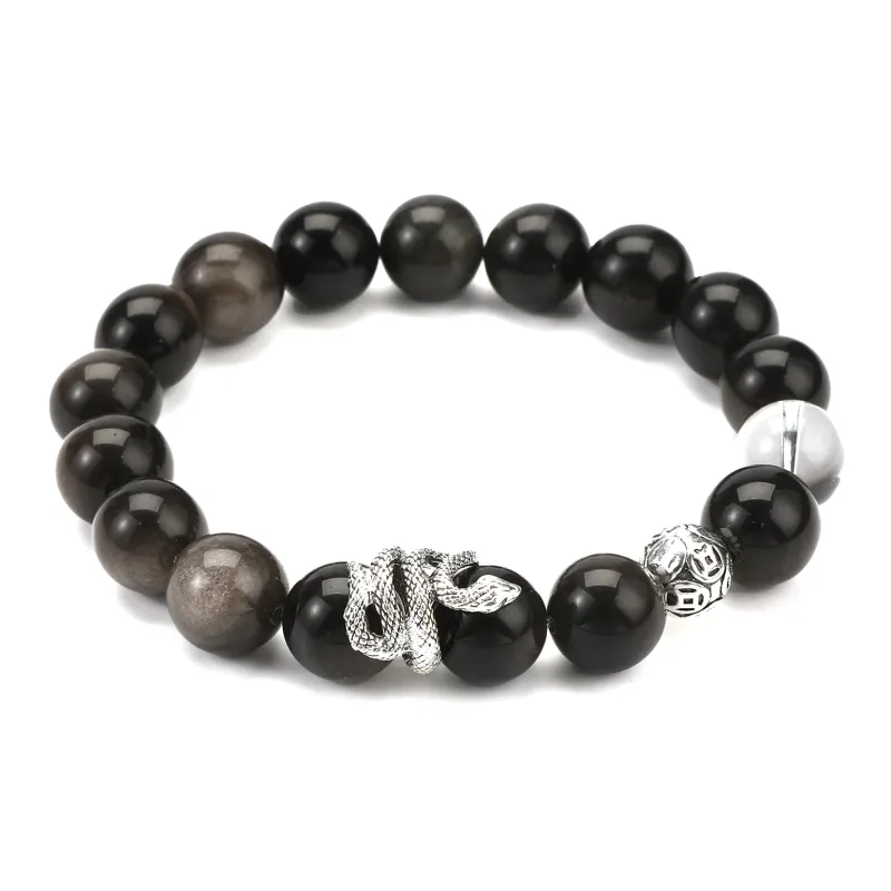 Tanner Obsidian Bracelets Unisex-0