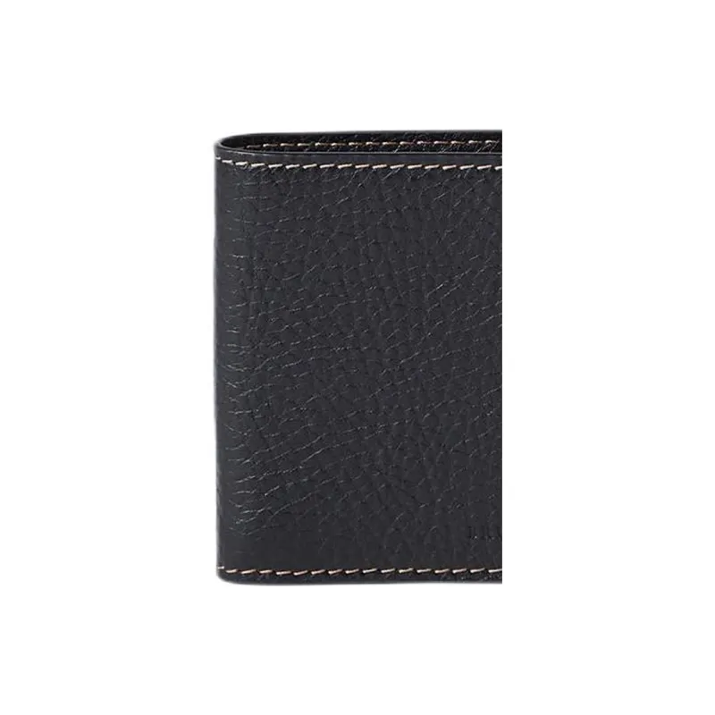 Brunello Cucinelli Grain Cow Leather Wallet Men's Black-3