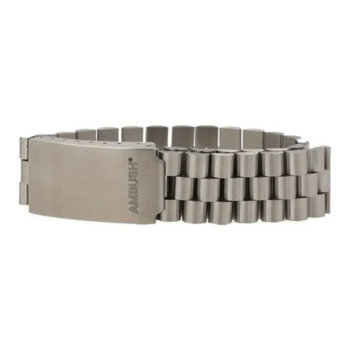 AMBUSH Roll Chain Logo Engraved Bracelet-0