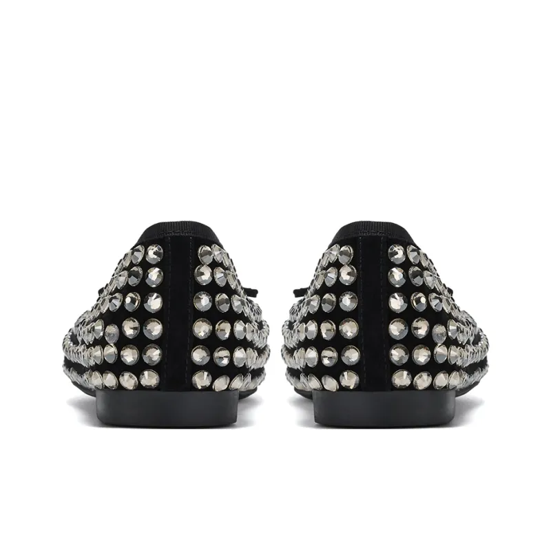 GG CC Flat Ballet Shoes Sweet Style Round Tip Unlined Shoes 1.5cm Women's-3