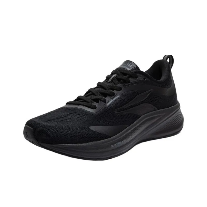 361° Wing 4.0 Slip Resistant Breathable Low Top Casual Running Shoes Men's Black-1