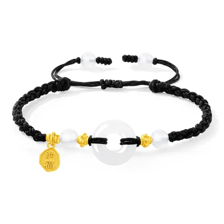 Lao Feng Xiang S925 Silver Bracelets Unisex-4