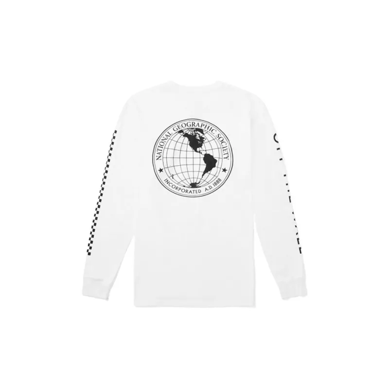 Vans x NAT GEO GLOBE LS T-Shirt Unisex White-1