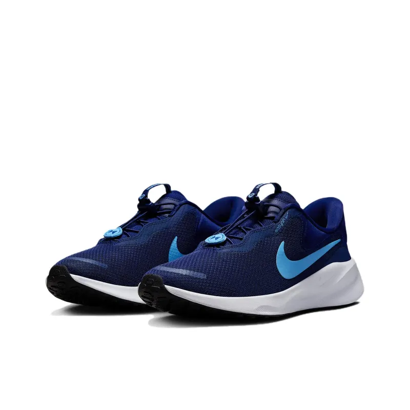 Nike Revolution 7 EasyOn Blue Void White Black University Blue-1