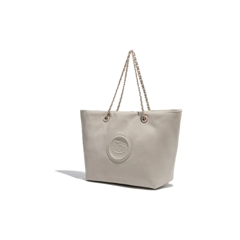 MESUCA Kitty Series PU Tote Bag, Shoulder Bag Regular Women's White/Black/Brown-2