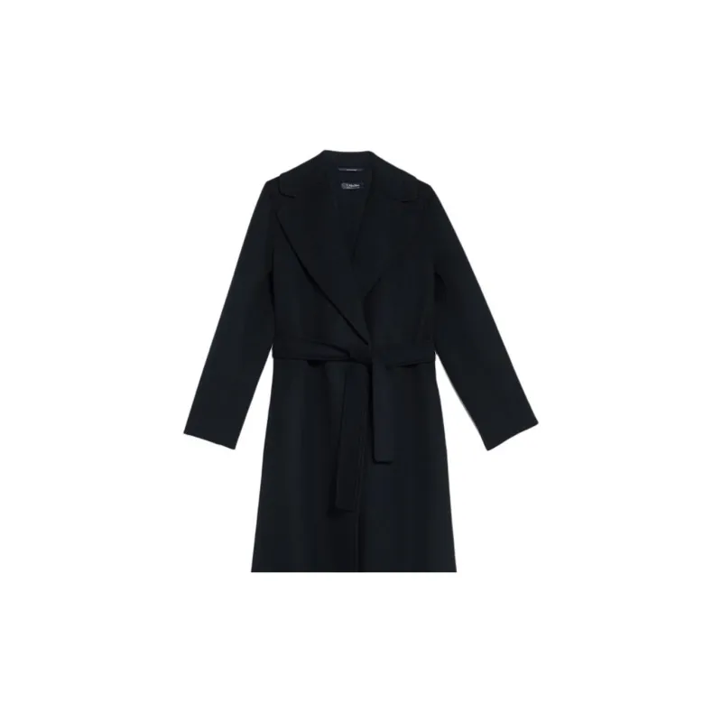'S MAX MARA Poldo Collection Wool Coat With Belt Coat Women's Black-1