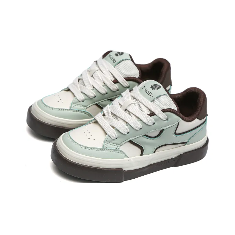 Alan Vincent Anti-Slip Wear-Resistant Low-Top Skateboard Shoes Women's-5