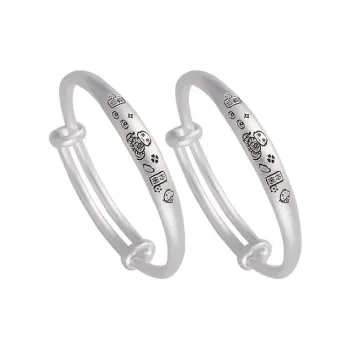 AITAO Foot Silver Bracelet 999 Fine Silver Women's