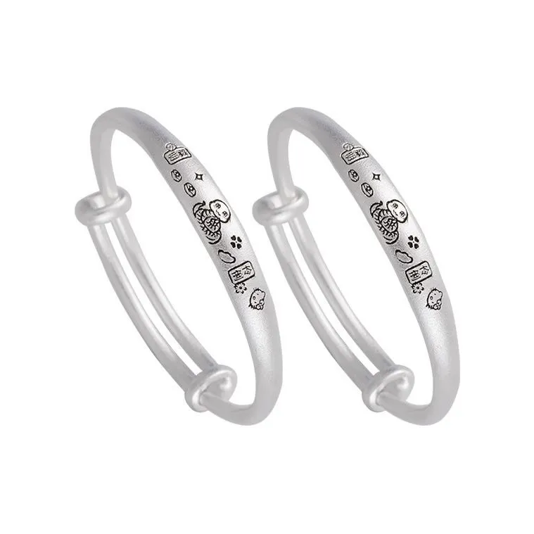 AITAO Foot Silver Bracelet 999 Fine Silver Women's-0