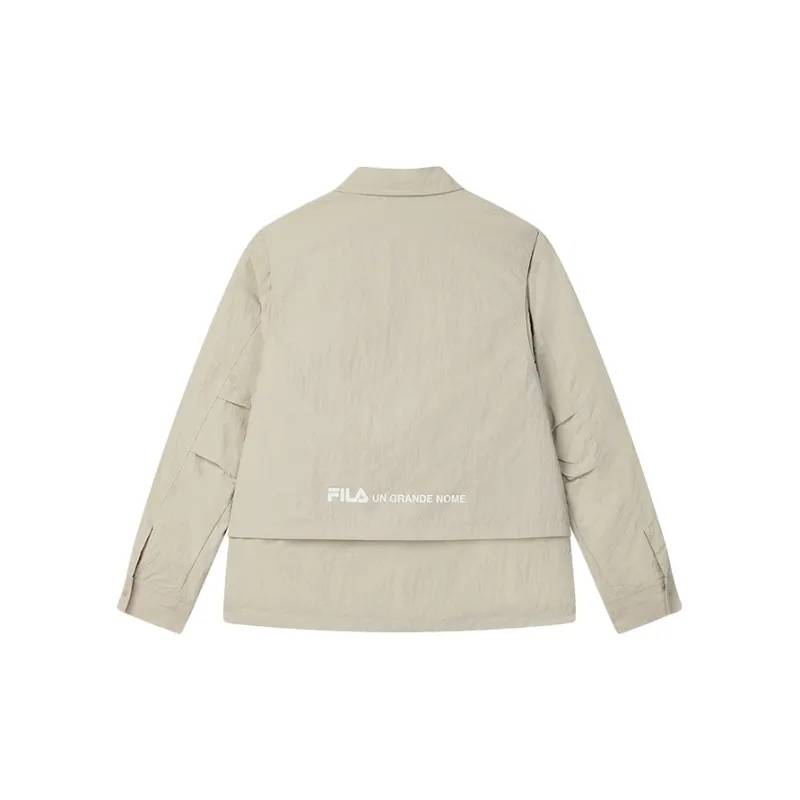 FILA Jackets Men Milk Coffee-1