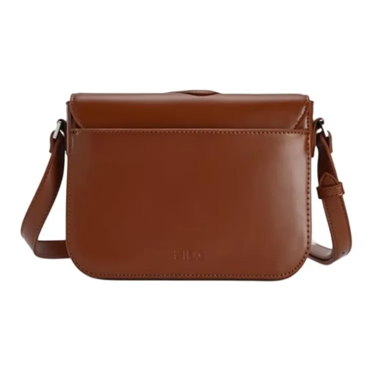 FILA PU Tofu Bag Shoulder Bag Crossbody Bag Mini Women's Woody Tan Brown-3