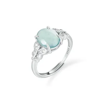 Green Craftsman Glutinous Jade Jadeite Rings Women's