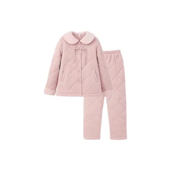 Aannsfam Pajama Set Women's Pastel Pink