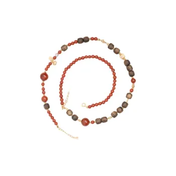 Xianyuan Southern Red Agate Necklaces Unisex