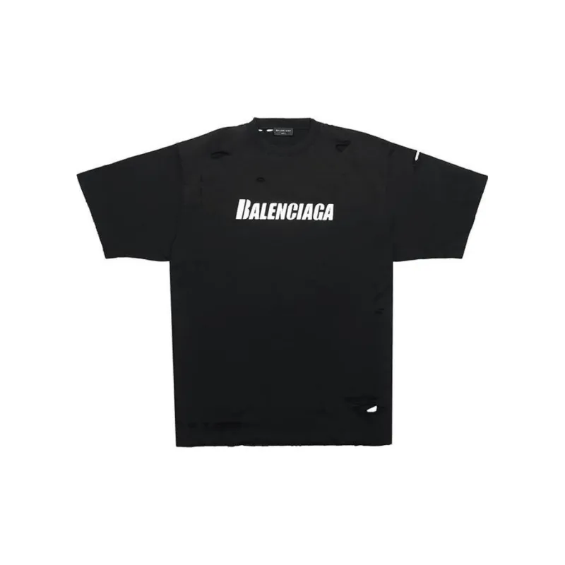 Farfetch Balenciaga T Shirt Black And White Balenciaga Political