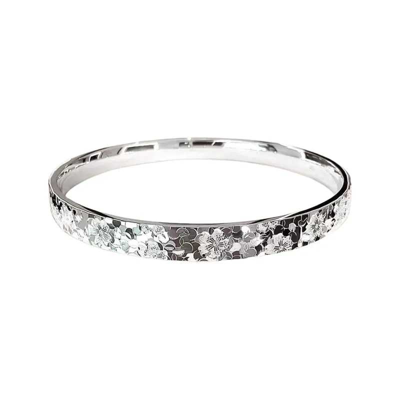AITAO Foot Silver Bracelet 999 Fine Silver Women's-0