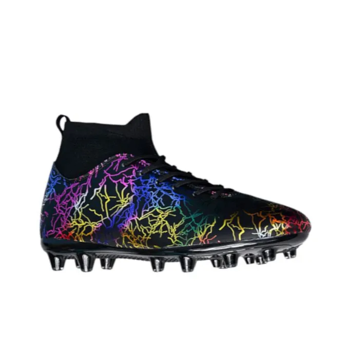 Kuding FG Rubber Long Studs Soft Ground Natural Ground Slip-Resistant Breathable Coverage Soccer Shoes Unisex-2