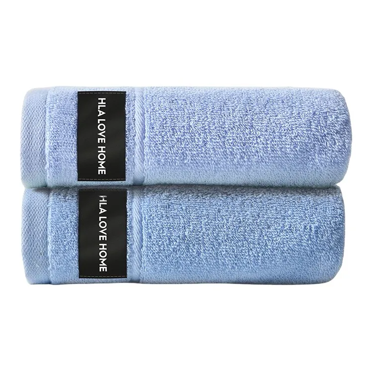 HLA Classic Combed Cotton Solid Color Towel-4