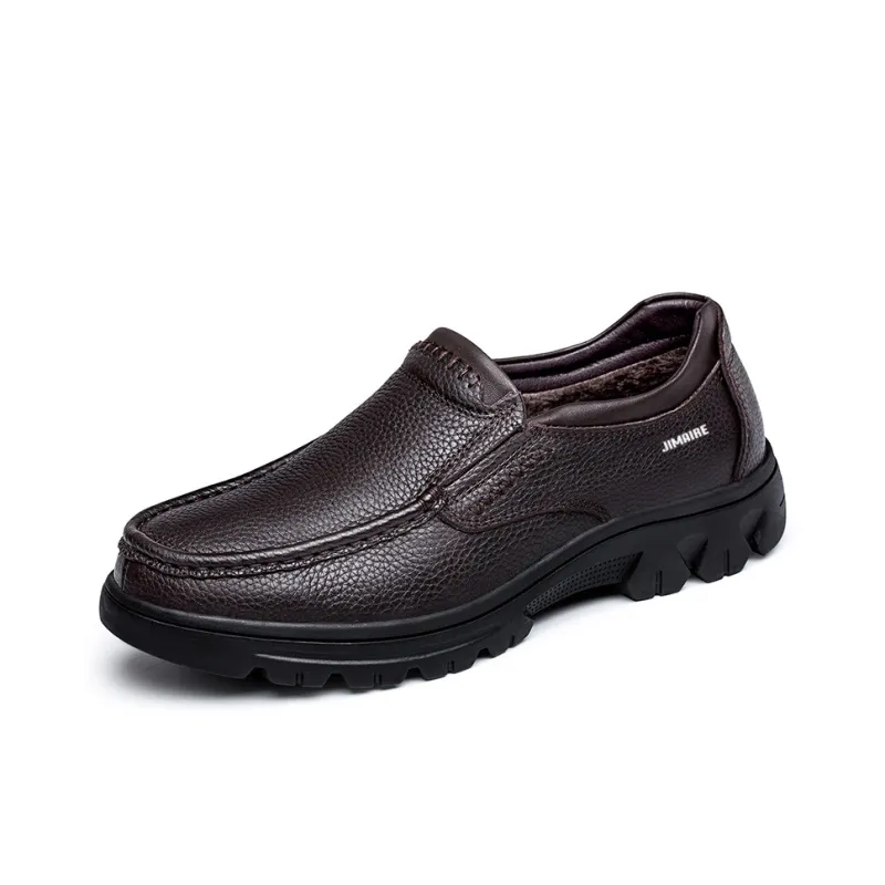 King Jinmai Leather Shoes Casual Shoes Men's-14