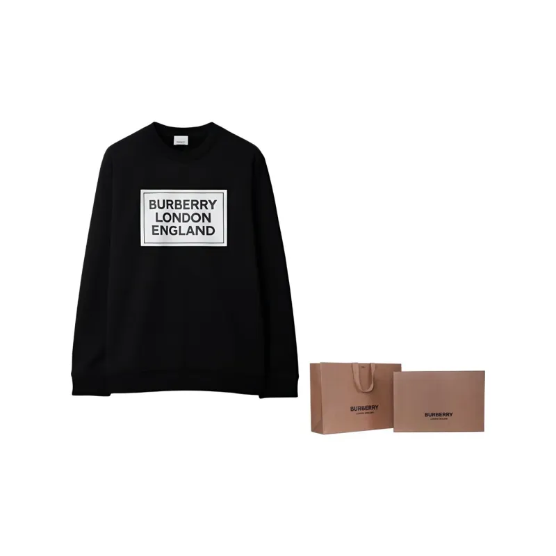 Burberry Fawson Logo Print Crewneck Sweatshirt-4