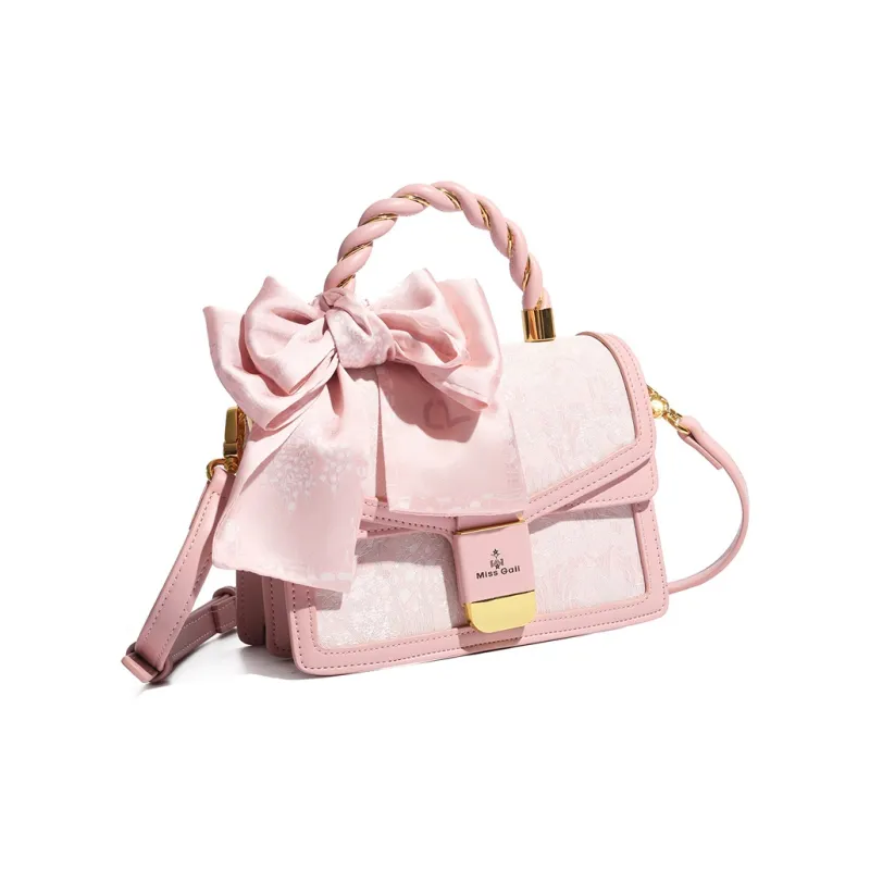 MISS GAIL Synthetic Leather Shoulder Bag, Crossbody Bag, Handbag Regular Women's Gray/Pink-15
