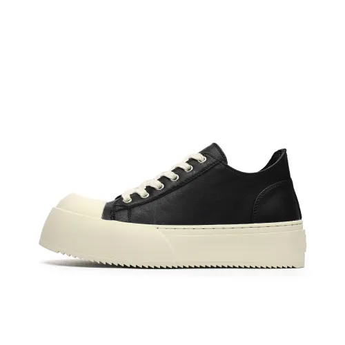 Hong Kong Meng Wear Resistant Breathable Height Increasing Low Top Skateboard Shoes Unisex Black
