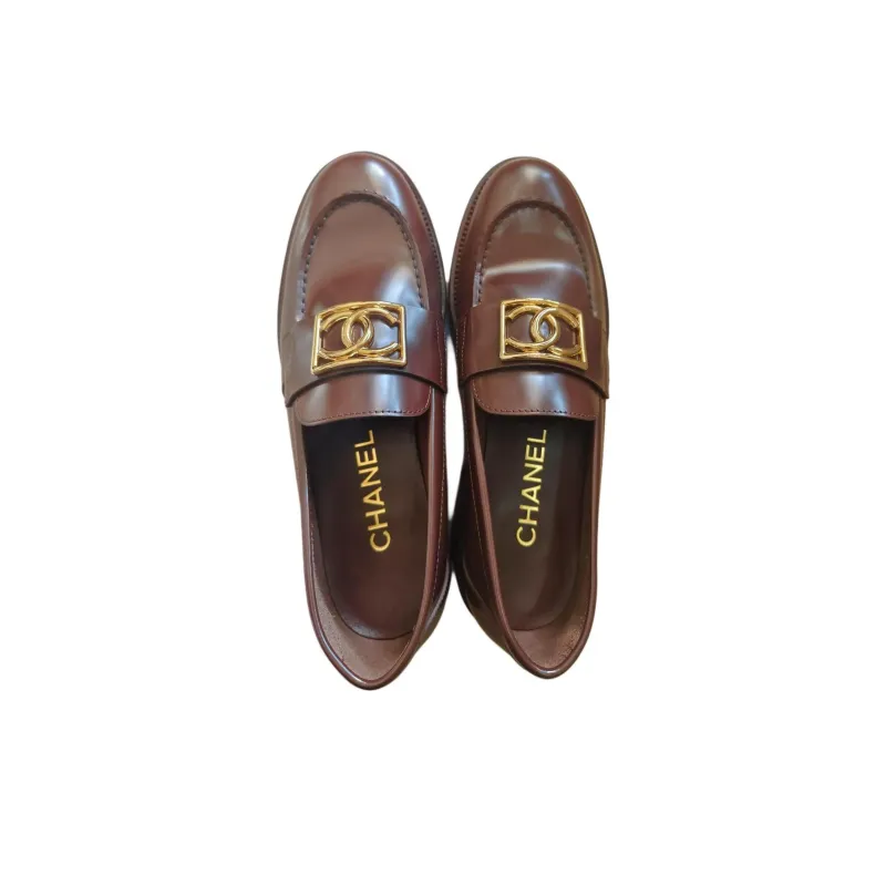 CHANEL Loafers Women's Brown-3
