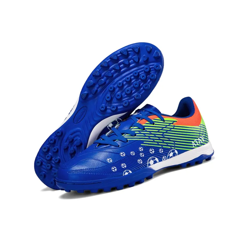 ATAY Soccer Shoes Men Low Top Green/Black/Orange/Blue Green-27