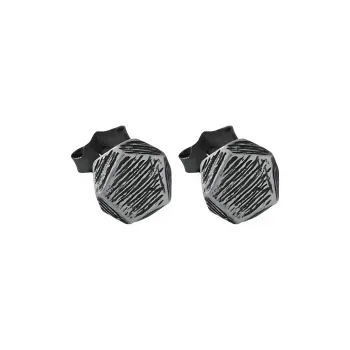BKBU 925 Sterling Silver Needle Titanium Steel Stud Earrings Unisex