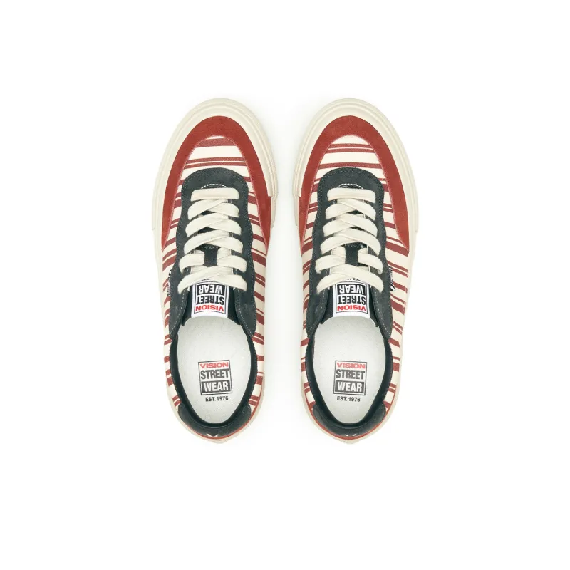 Vision Street Wear Flat Top Low Top Skateboard Shoes Unisex Russet Red-3